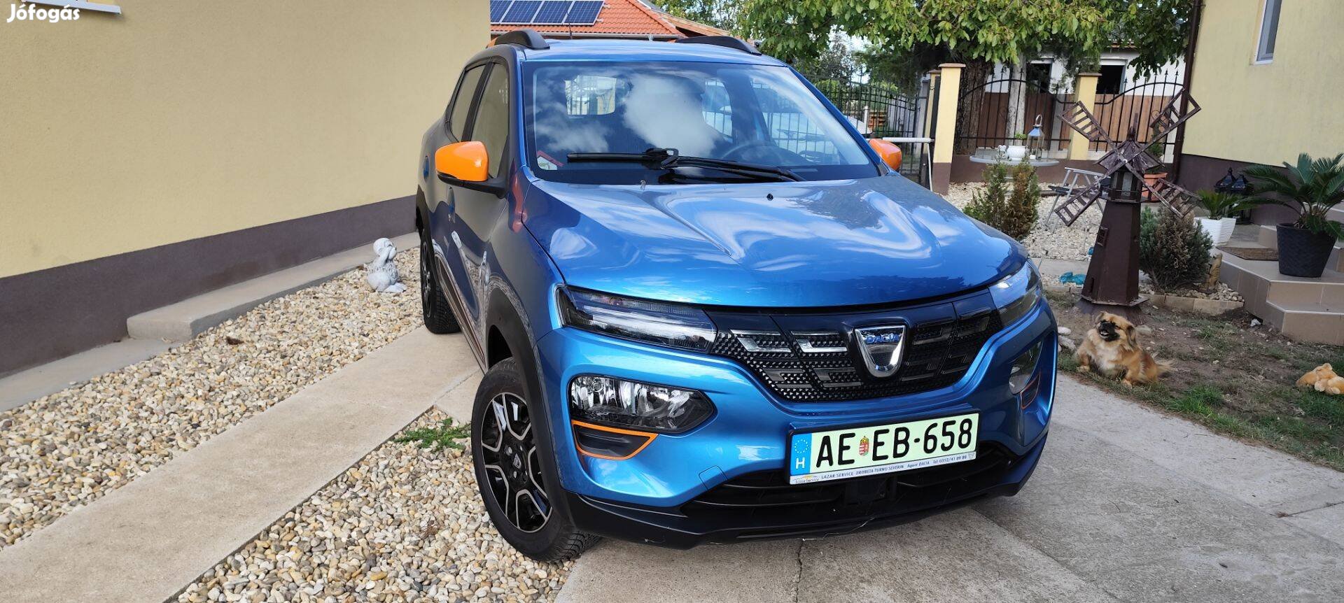 Dacia spring comfort plus friss műszakival, elvégzett kötelező sz