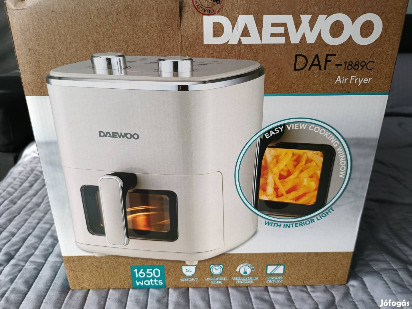 Daewoo Airfryer Új 5 liter