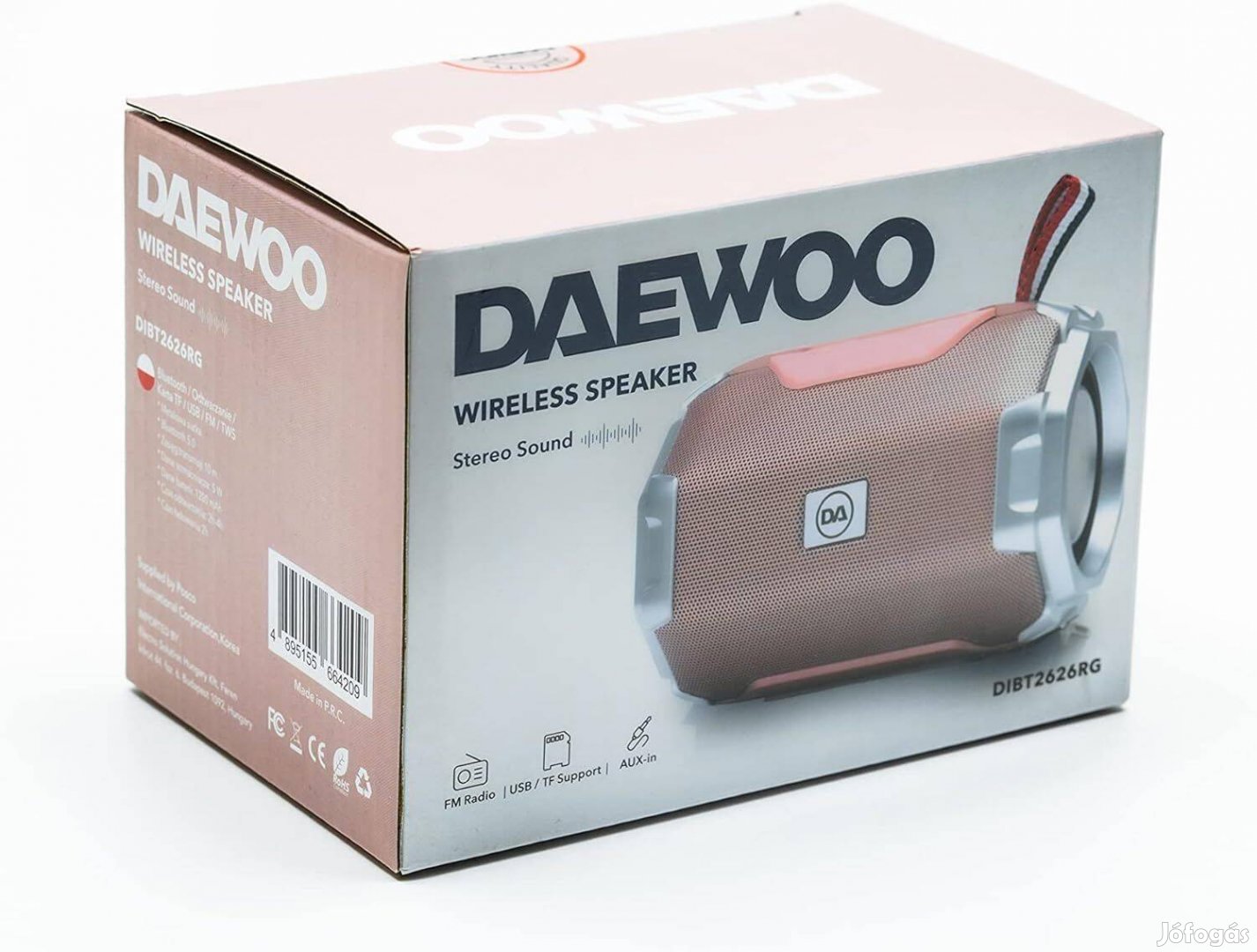 Daewoo Dibt2626 Bluetooth Mp3 USB Rádiós hangszóró új