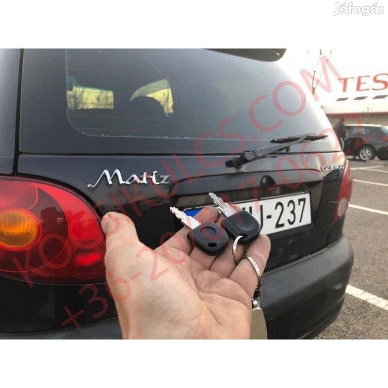 Daewoo Matiz autókulcs másolás, programozás