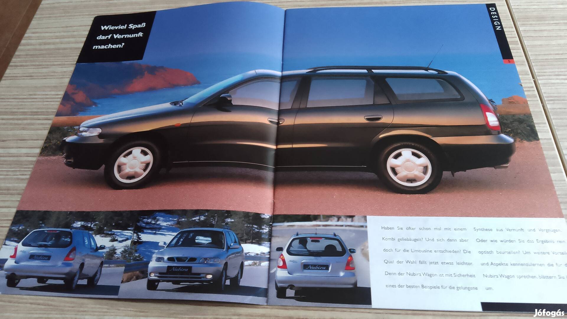 Daewoo Nubira kombi (1997) prospektus, katalógus.