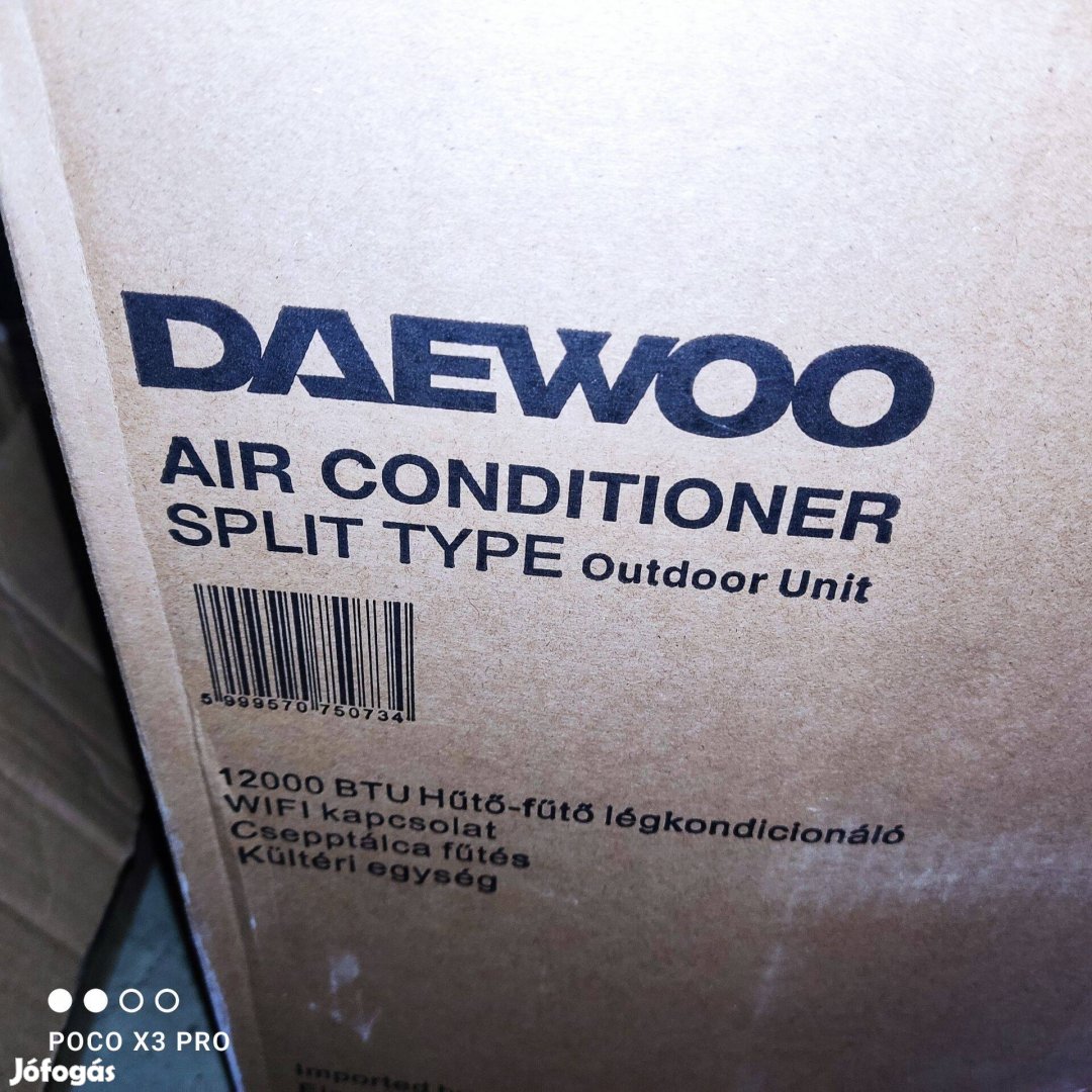 Daewoo inverteres légkondicionáló wifi tálca fűtés hőszivattyú