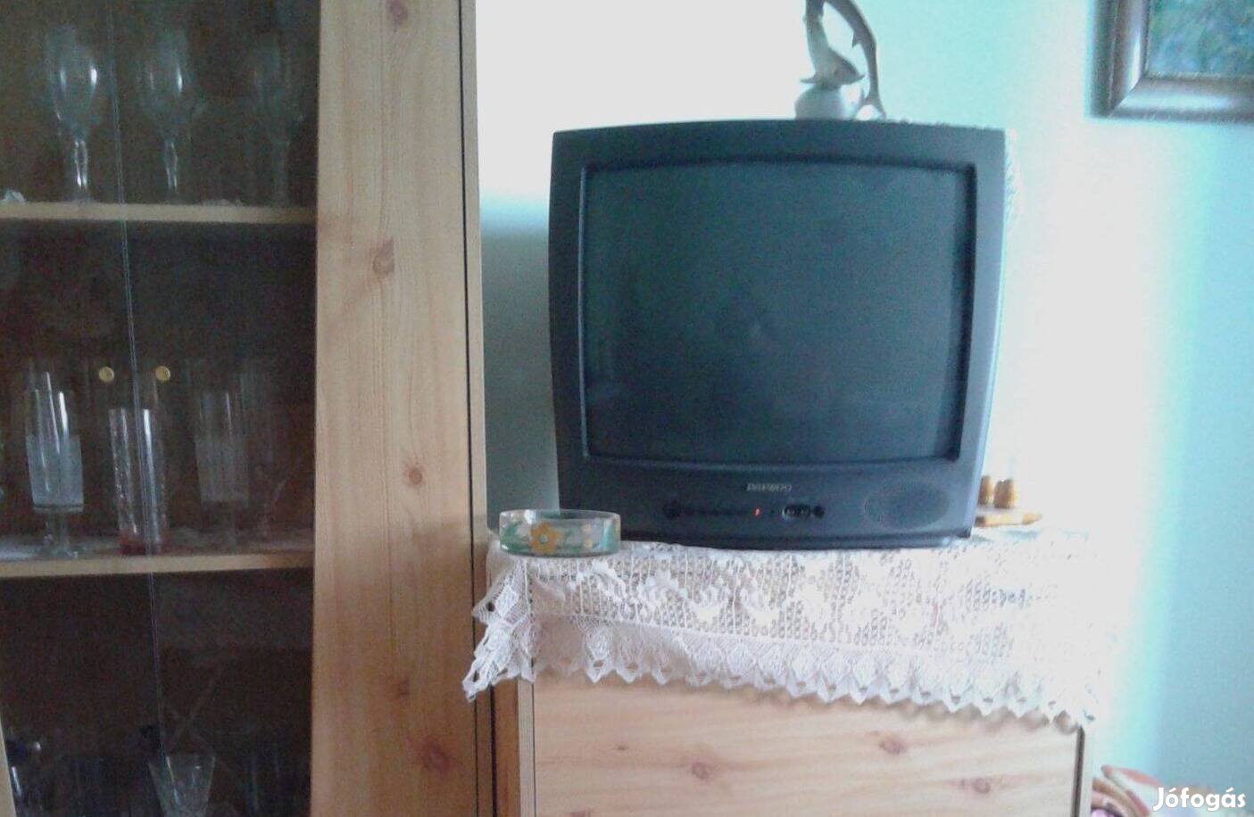 Daewoo nagyképernyős színes TV távirányítóval leirással együtt 13 990