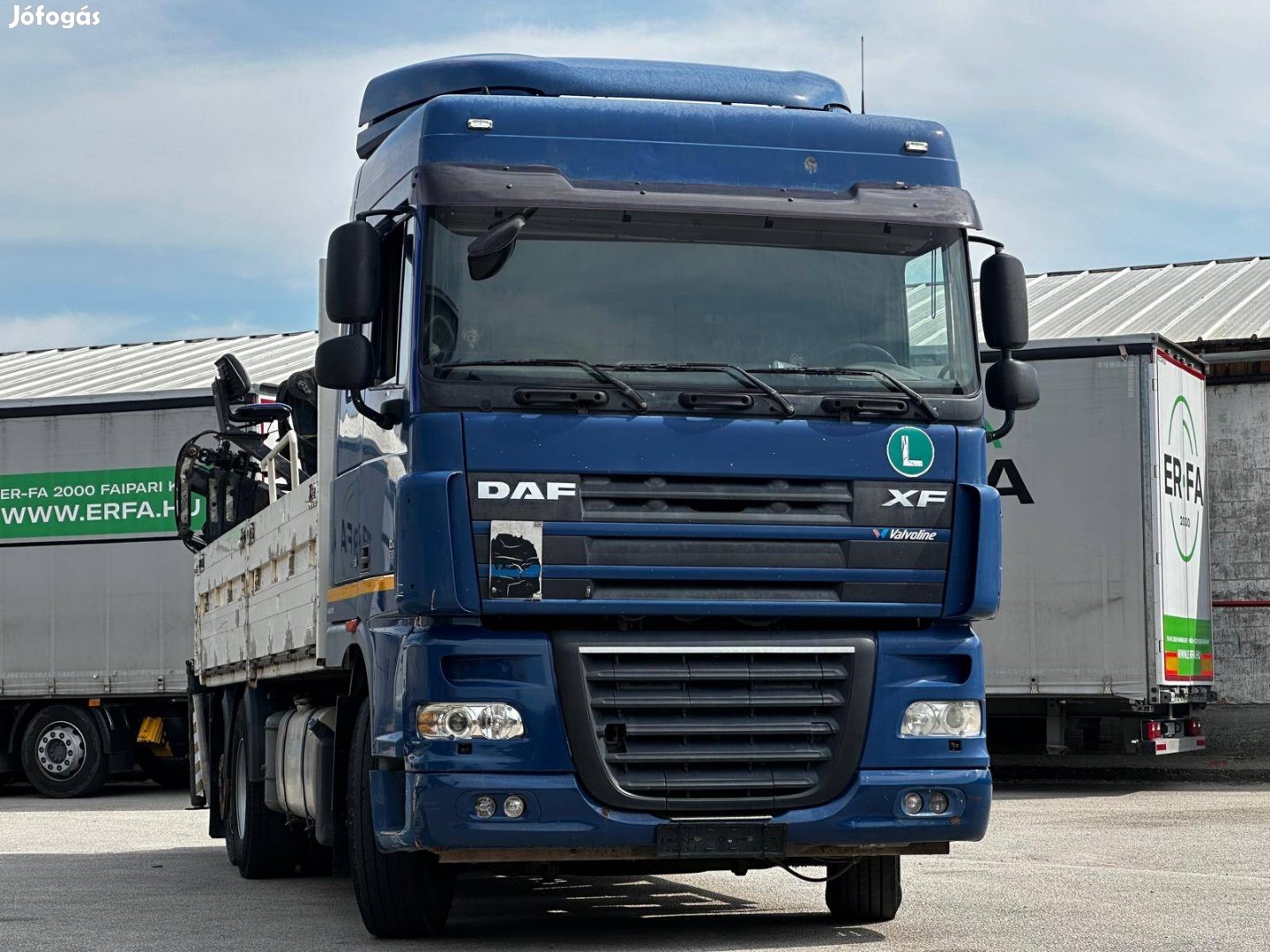 Daf 6x2 EURO 5. Hiab összecsukhatós daruval önrakodós daru platos 