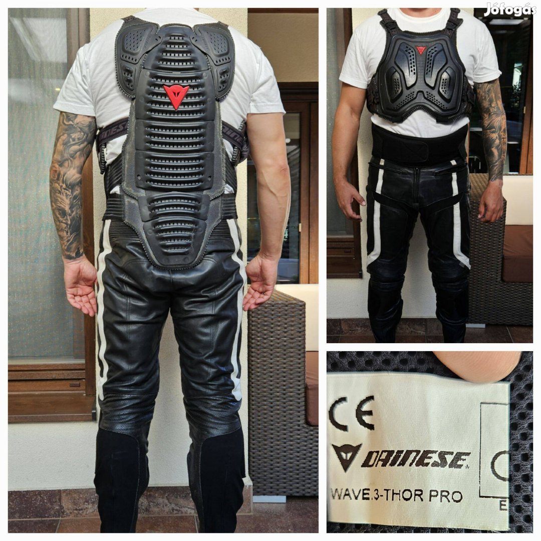 Dainese márkájú, kabát alá vehető gerincprotektor