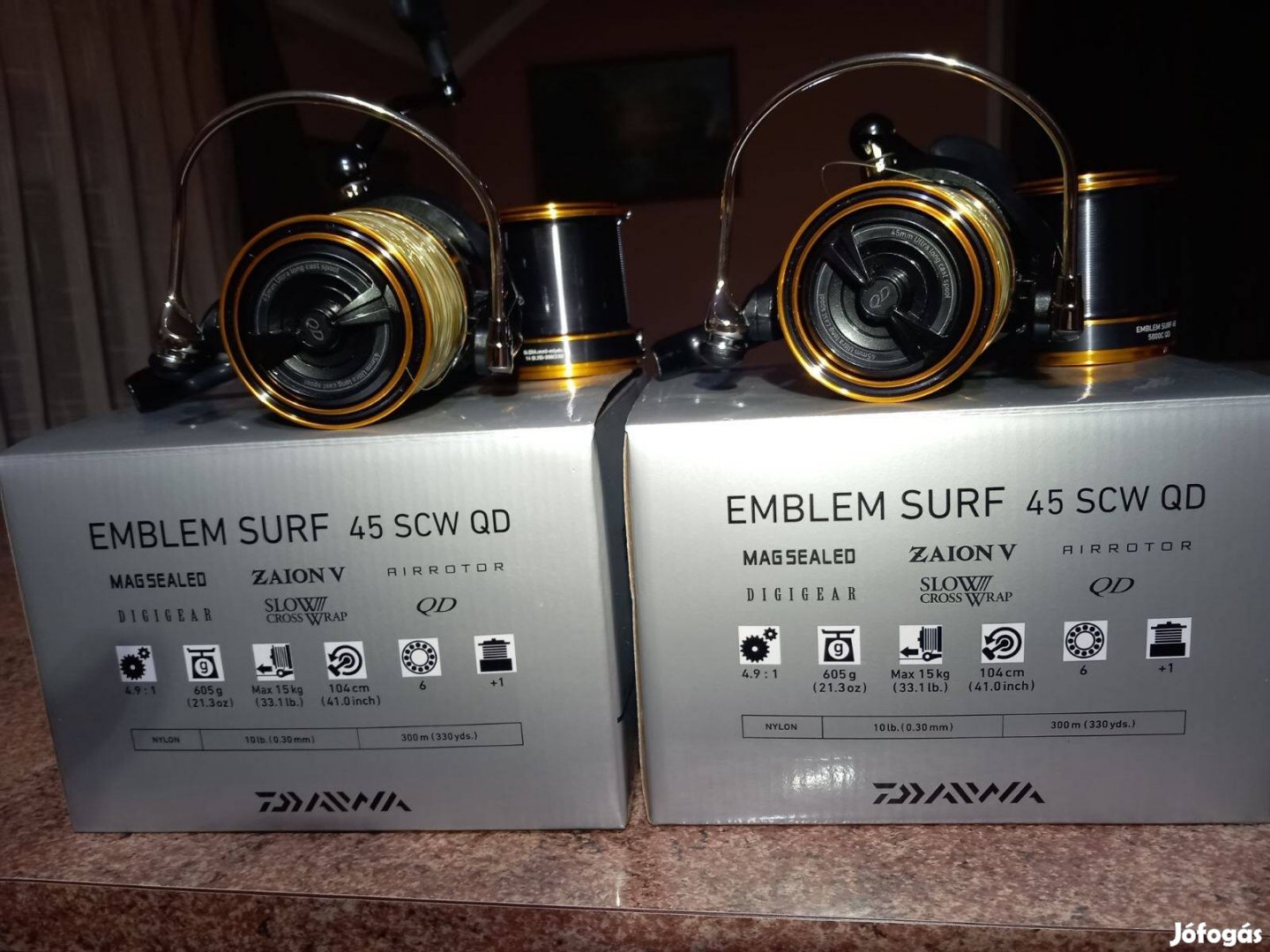 Daiwa 23 Emblem Surf 45 Scw QD orsó