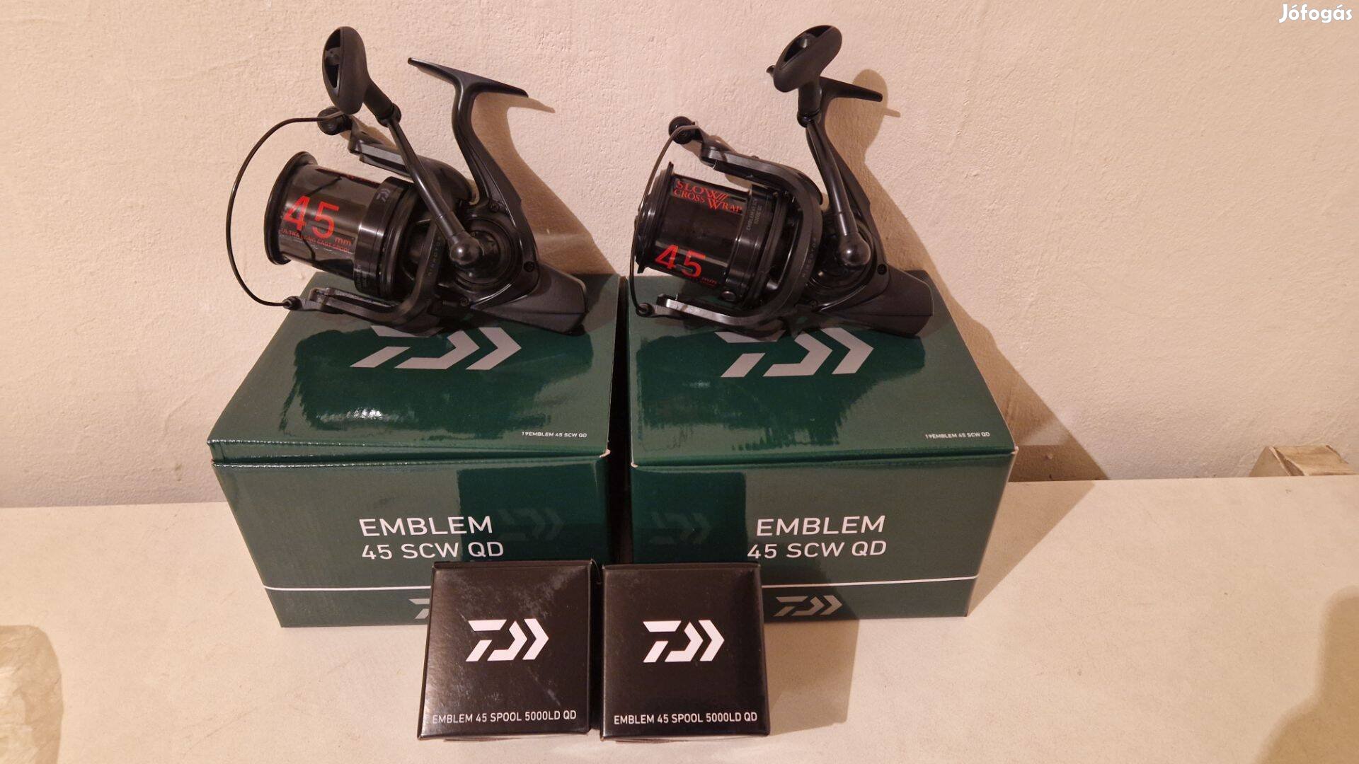 Daiwa Emblem 45 Scw QD távdobó gyorsfékes orsók+pótdobok