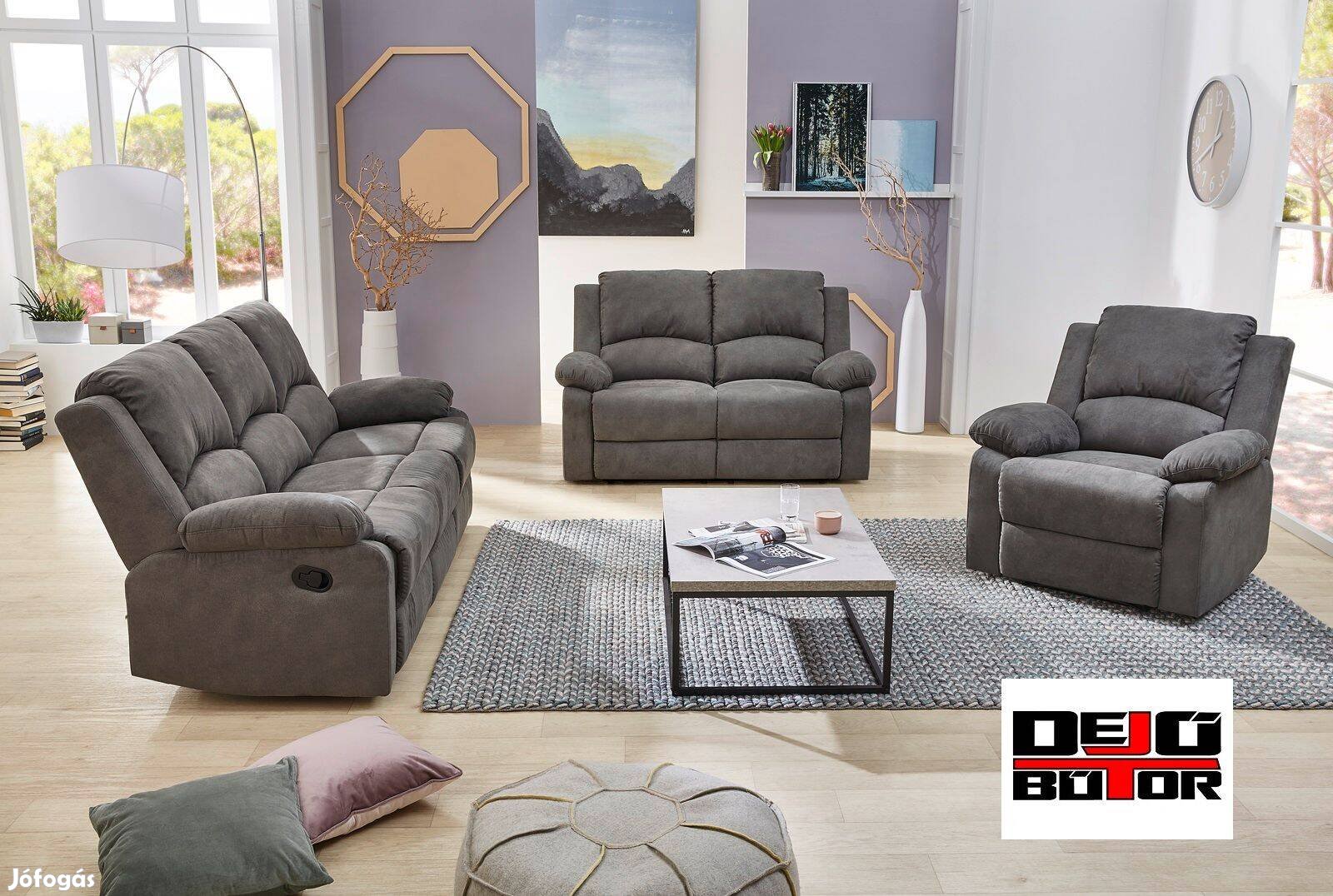 Dakota 321 kanapé ülőgarnitúra 21016096x98cm barna TV Relax