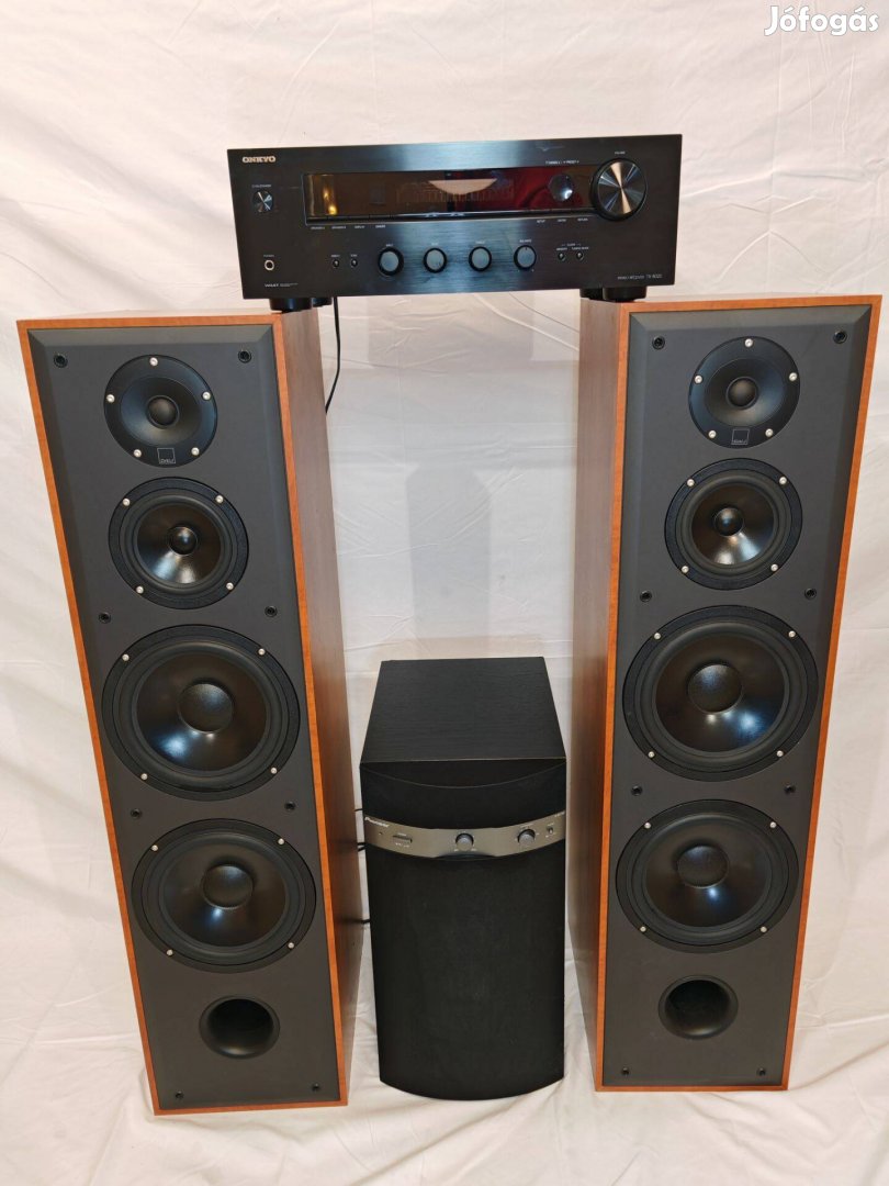 Dali Blue 8008 hangfalpár hangfal + Pioneer mélyláda+Onkyo erősítő 2.1