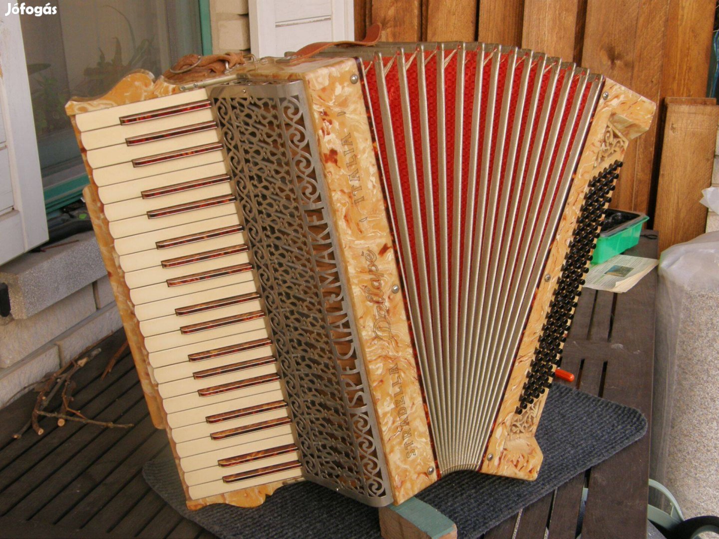 Dallape különleges 120 b antik gyönyörű olasz harmonika