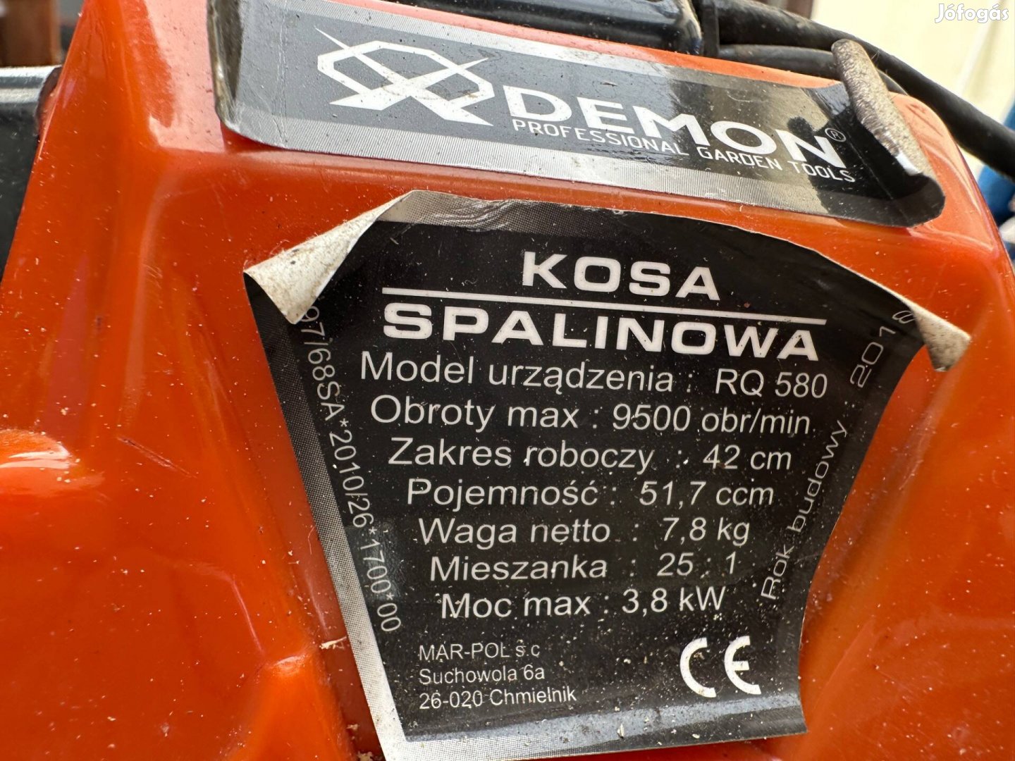 Damilos fű kasza