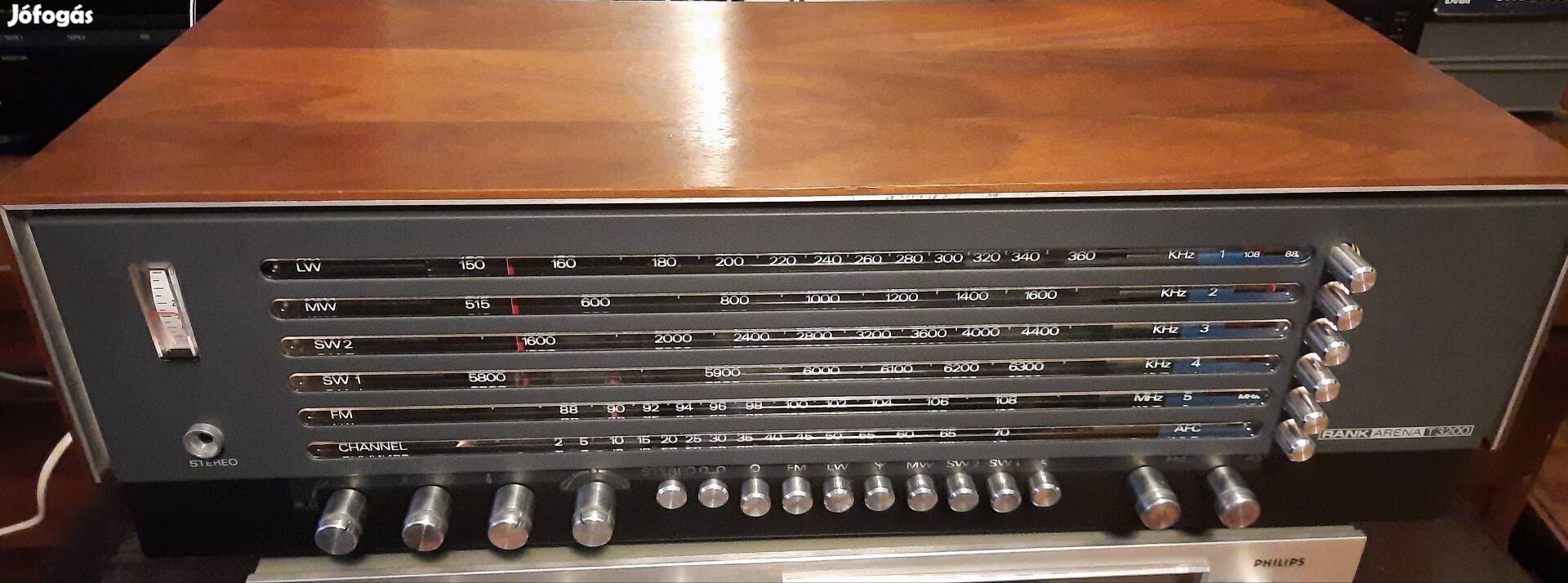 Dán gyártású rádió-erősítő 1972-ből Rank Arena T3200