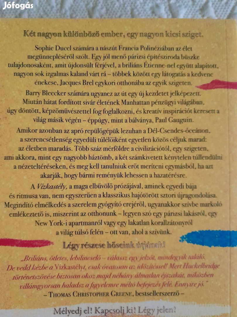Dane Huckelbridge: Vízkastély