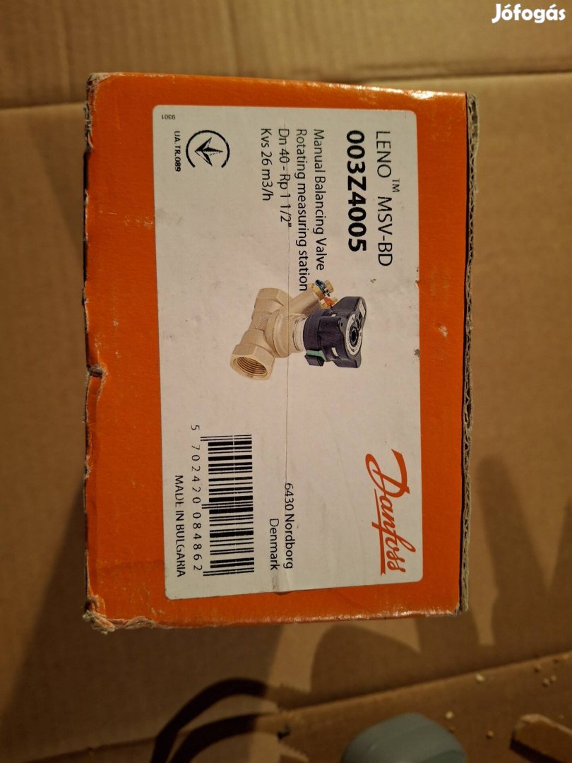 Danfoss Leno MSV-BD ferdeszelep/szabályozó szelep 