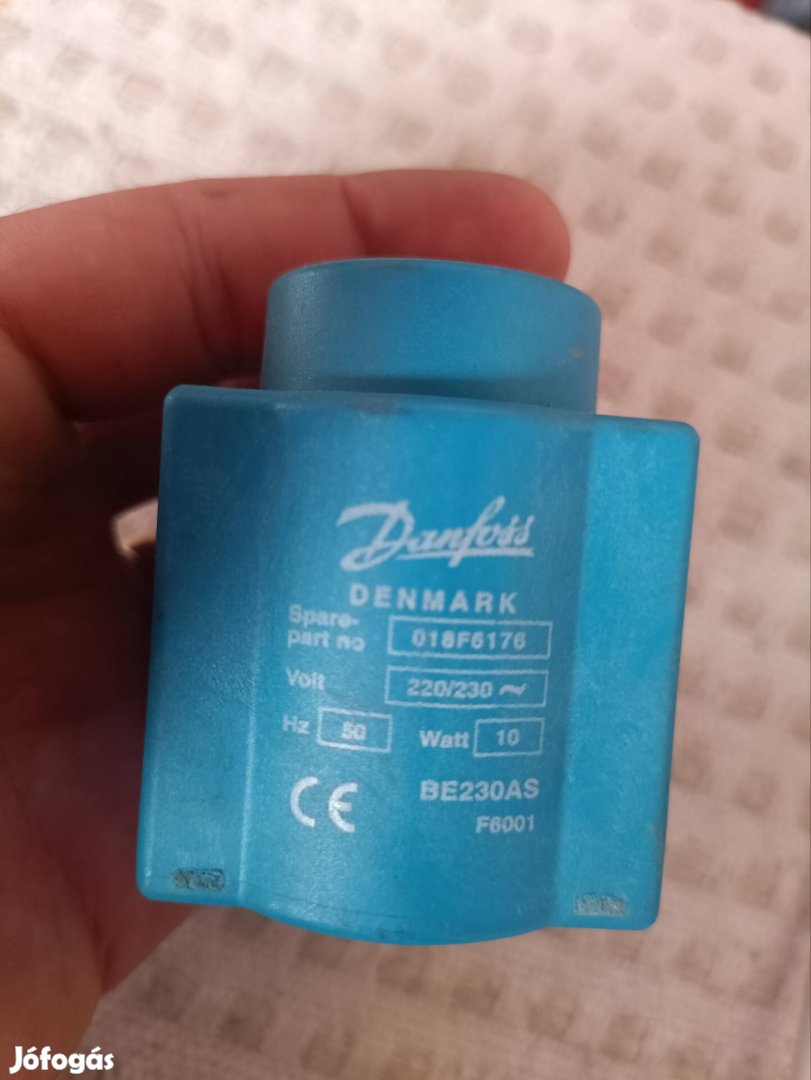 Danfoss tekercs 018F6176 10W 220/230V