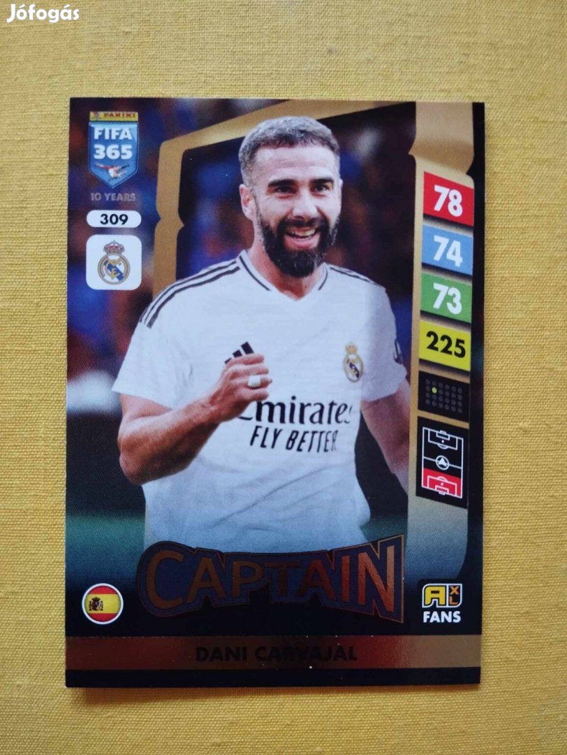 Dani Carvajal (Real Madrid) FIFA 365 2025 Captain focis kártya