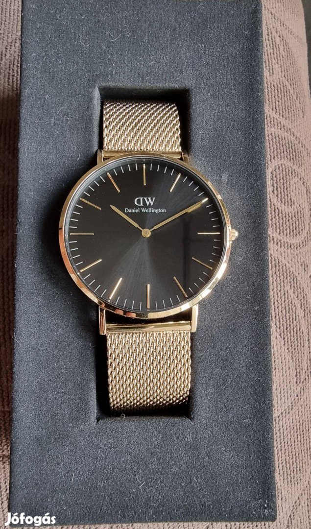 Daniel Wellington Classic Mesh Onyx Gold karóra / Teljesen új /