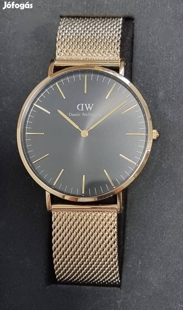 Daniel Wellington arany színű, mesh szíjas karóra / Teljesen új /