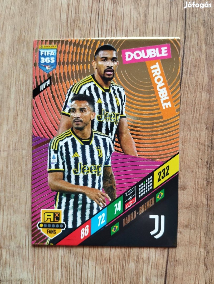 Danilo Bremer (Juventus) FIFA 365 2024 Double Trouble focis kártya