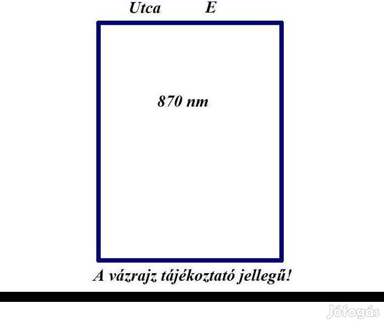 Dányi 870 nm-es telek eladó #4861064