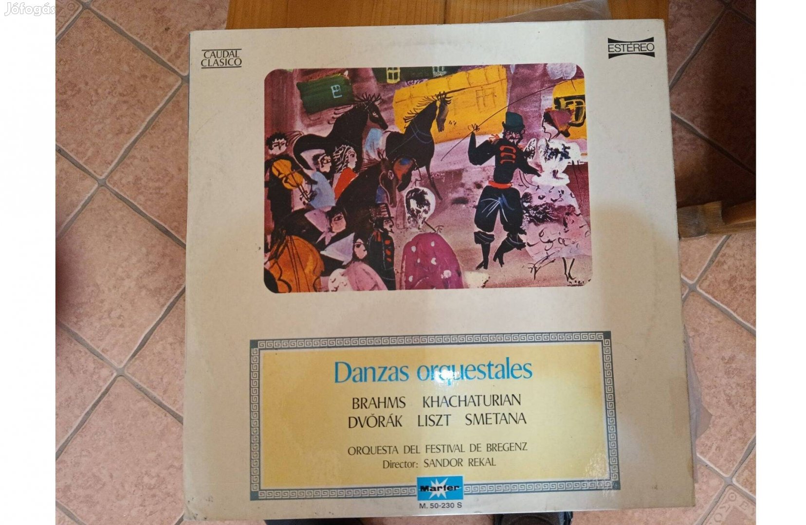 Danzas orquestales bakelit hanglemez eladó