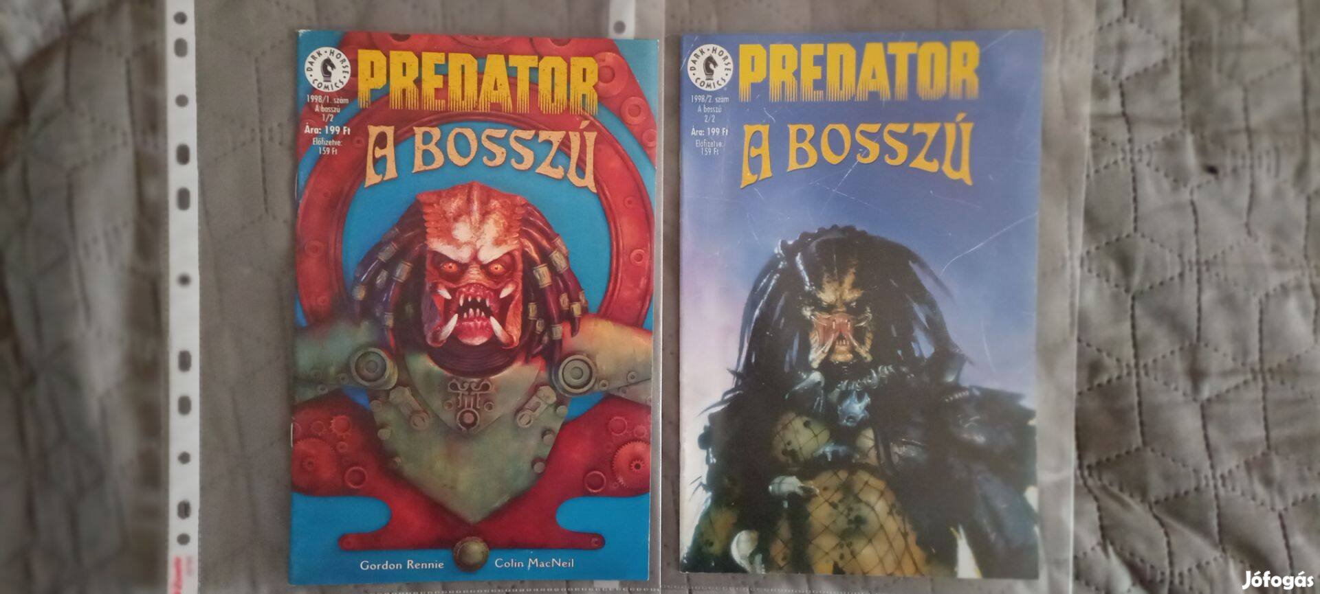 Dark Horse Comics Predator A Bosszú kéregény sorozat eladó