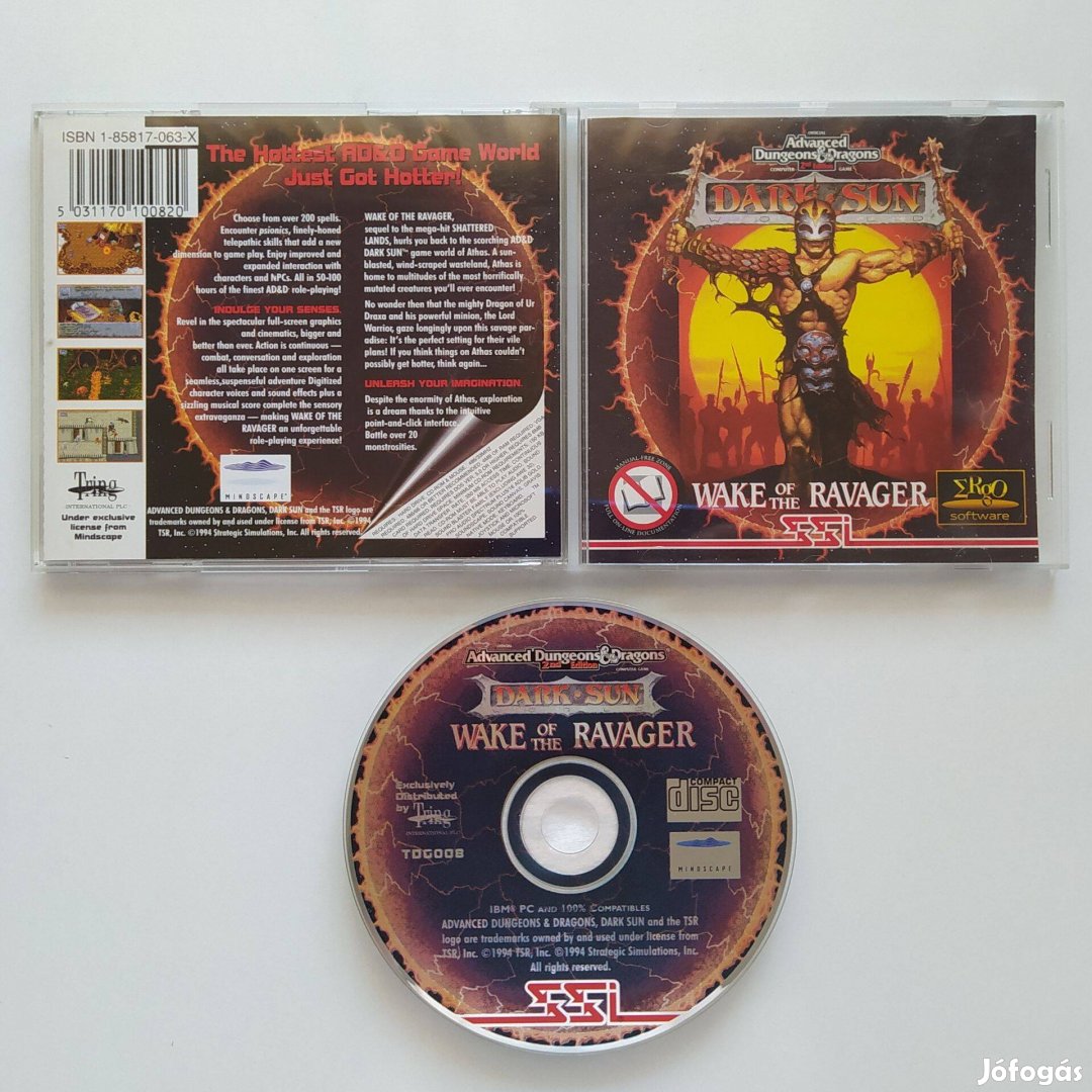 Dark Sun Wake of the Ravager Retro PC játék RPG