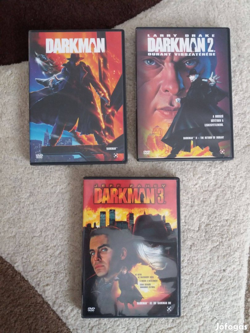 Darkman + Darkman 2. - Durant visszatérése + Darkman 3. (3 DVD)