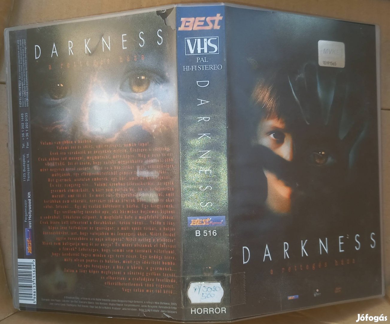 Darkness - A rettegés háza - horror vhs