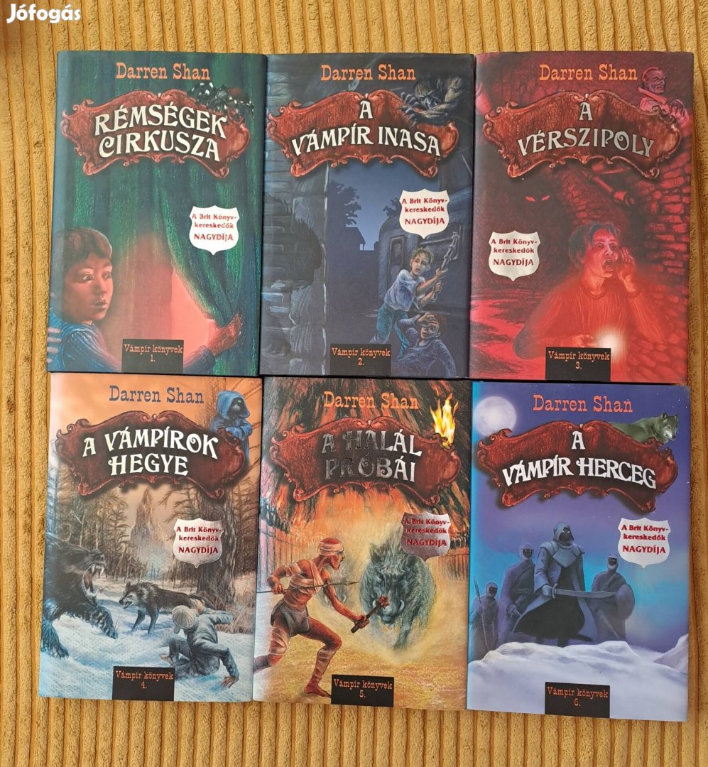 Darren Shan Vámpír könyvek 1-6.