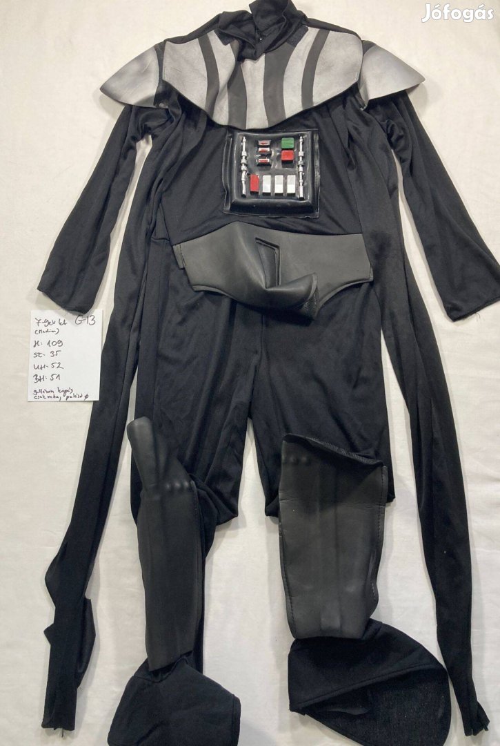 Darth Vader jelmez, Star Wars jelmez 7-9 év G13