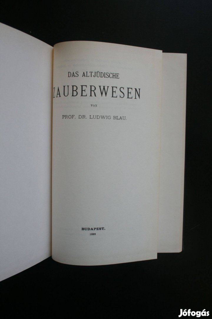 Das Altjüdische Zauberwesen