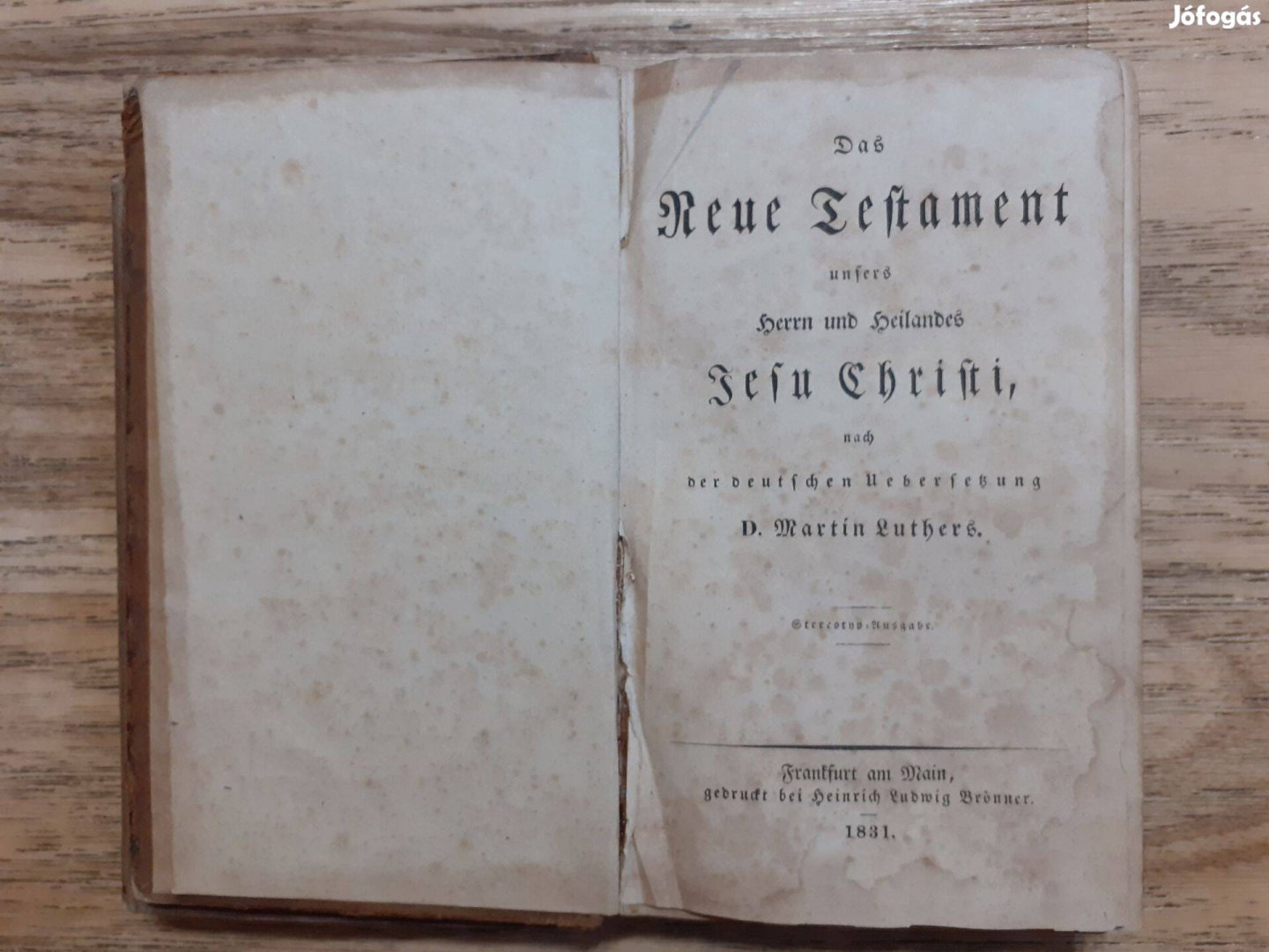 Das Neue Testament - Az Új Testamentum (1831.)