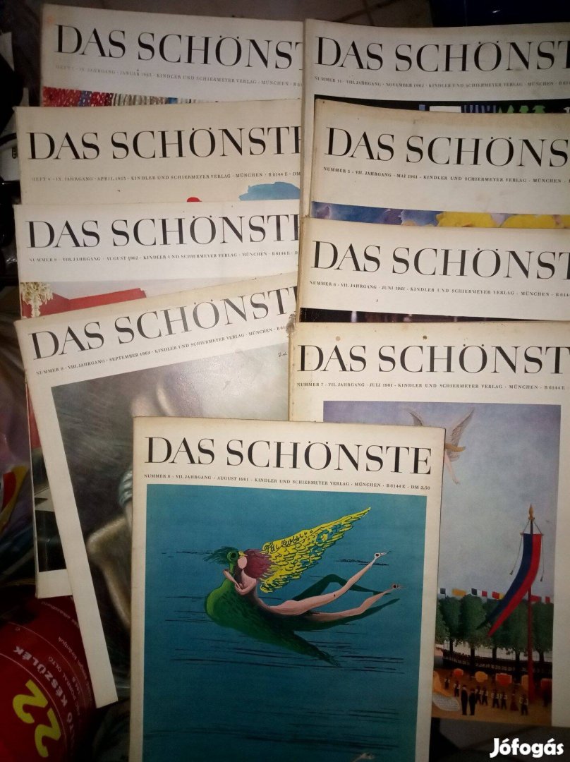 Das Schönste német magazin 9db