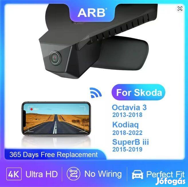 Dashcam menetrögzítő kamera Skoda Octavia Kodiaq Superb