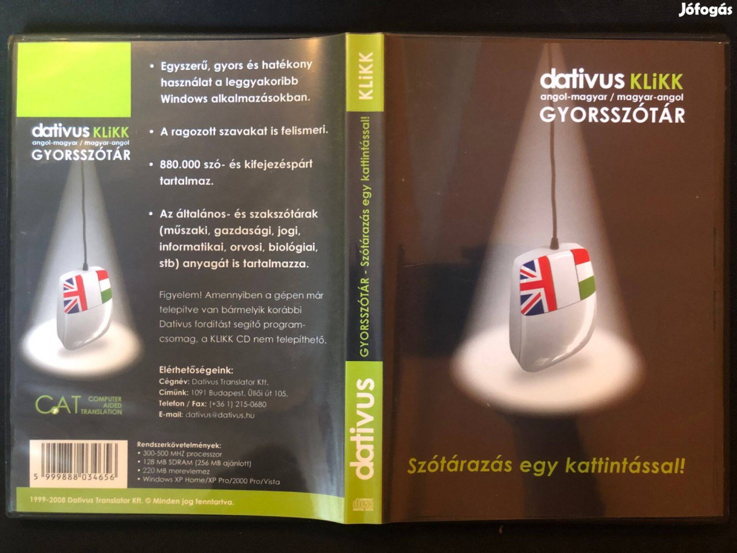 Dativus Klikk Gyorsszótár Angol-magyar / magyar-angol CD-ROM