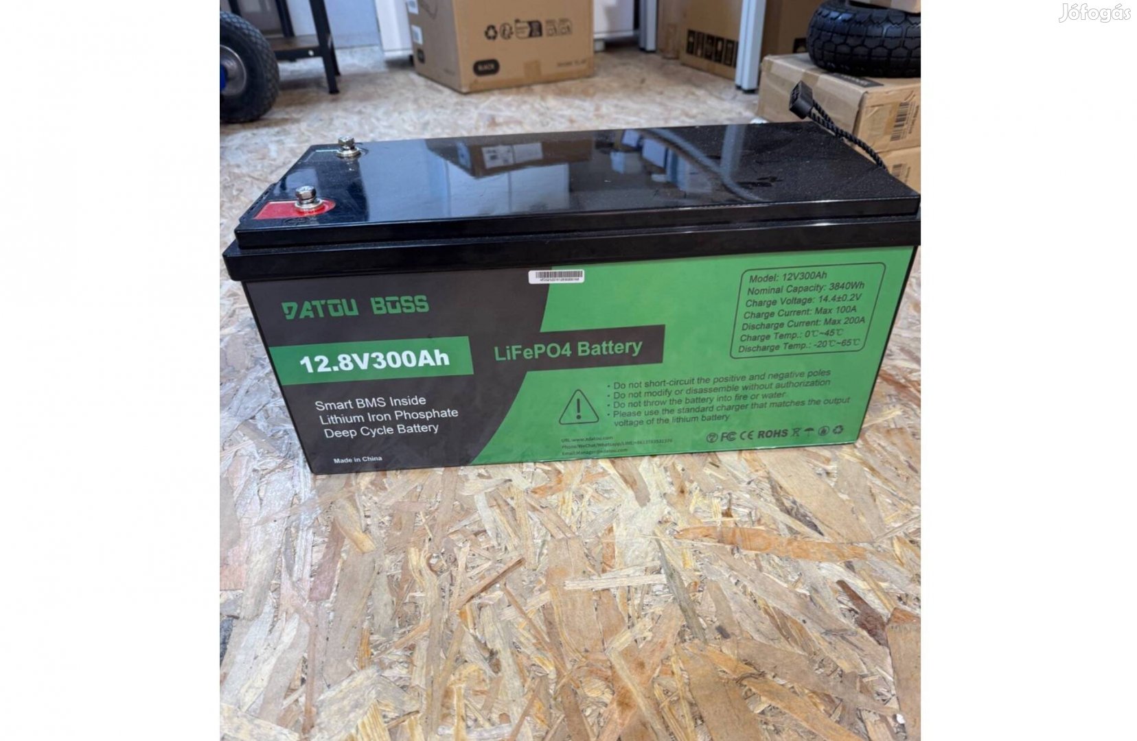 Datouboss 12 V 300 Ah Lifepo4 akkumulátor