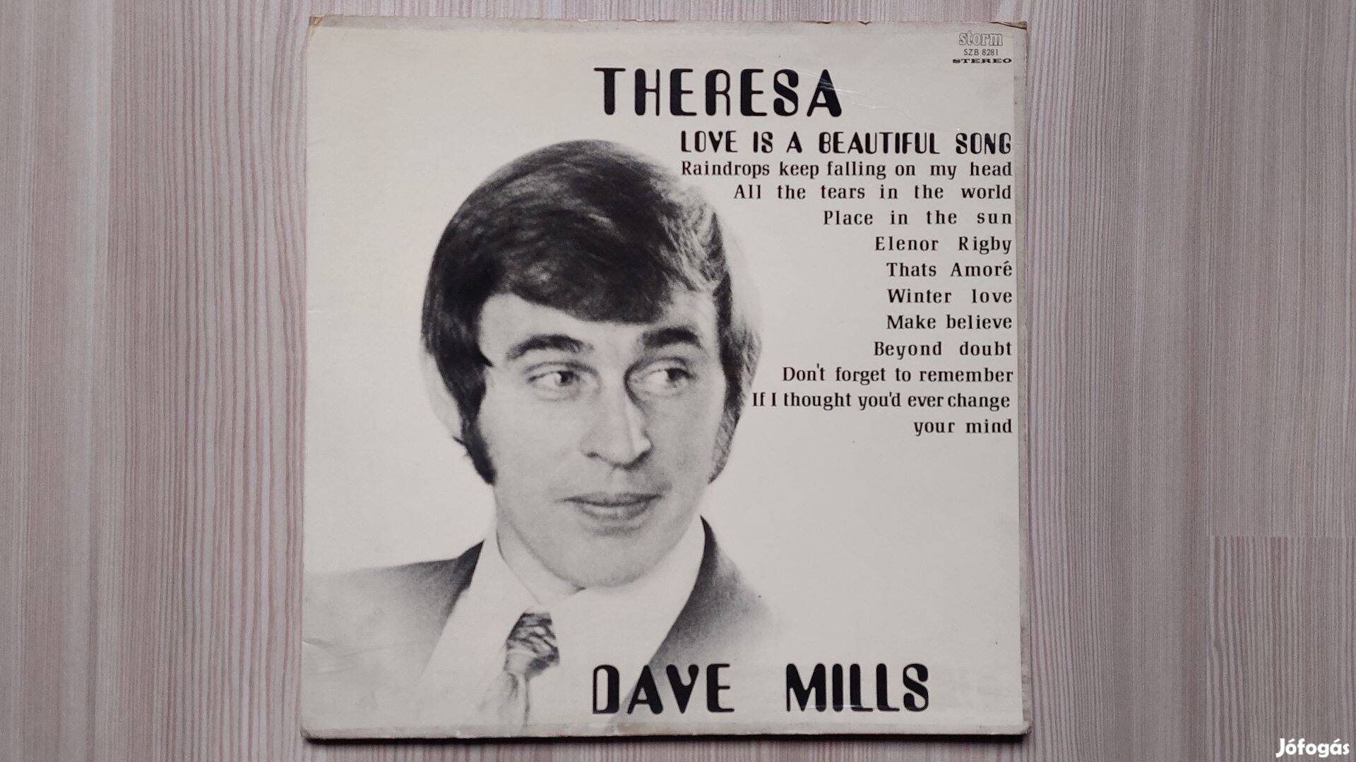 Dave Mills - Theresa Dedikált dél-afrikai bakelit lemez LP