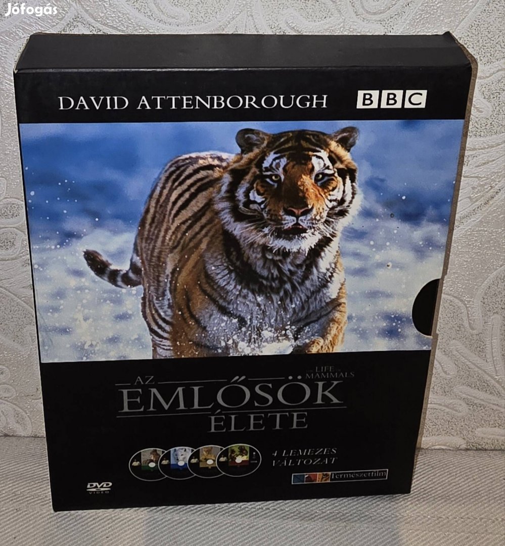 David Attenborough:Az emlősök élete 4 DVD diszdoboz (BBC)