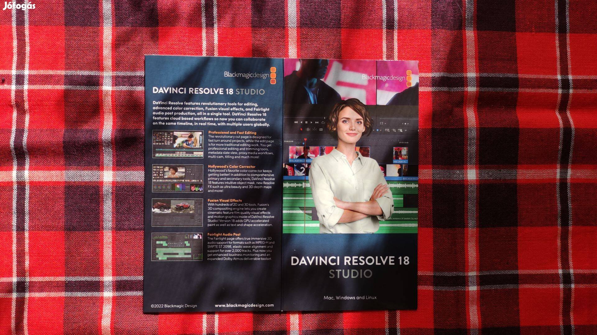 Davinci Resolve Studio 18 szoftver kulcs eladó!