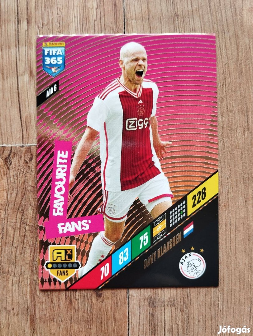 Davy Klaassen (Ajax) FIFA 365 2024 FANS Favourite focis kártya