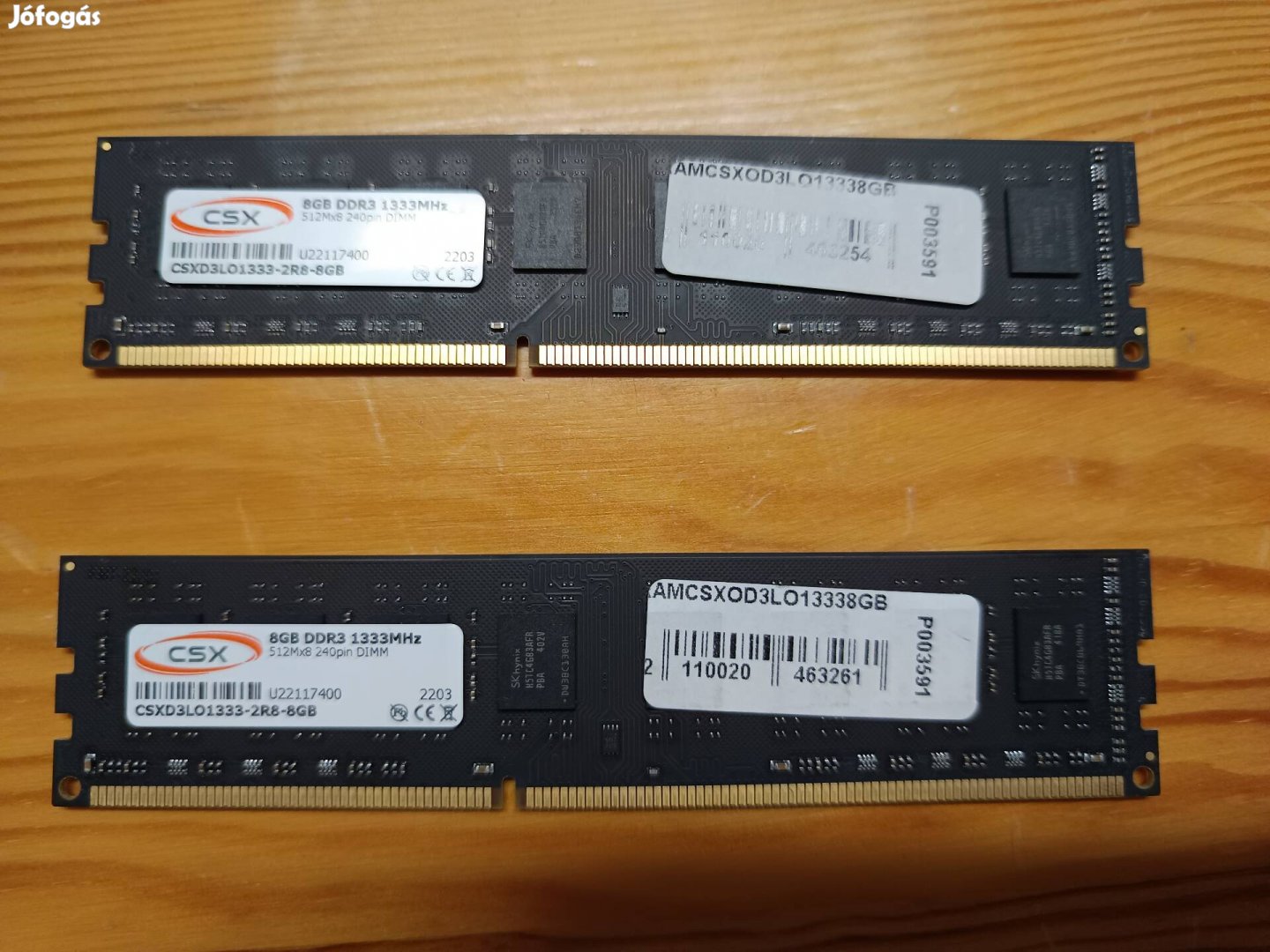 Ddr3 8gb asztali ram