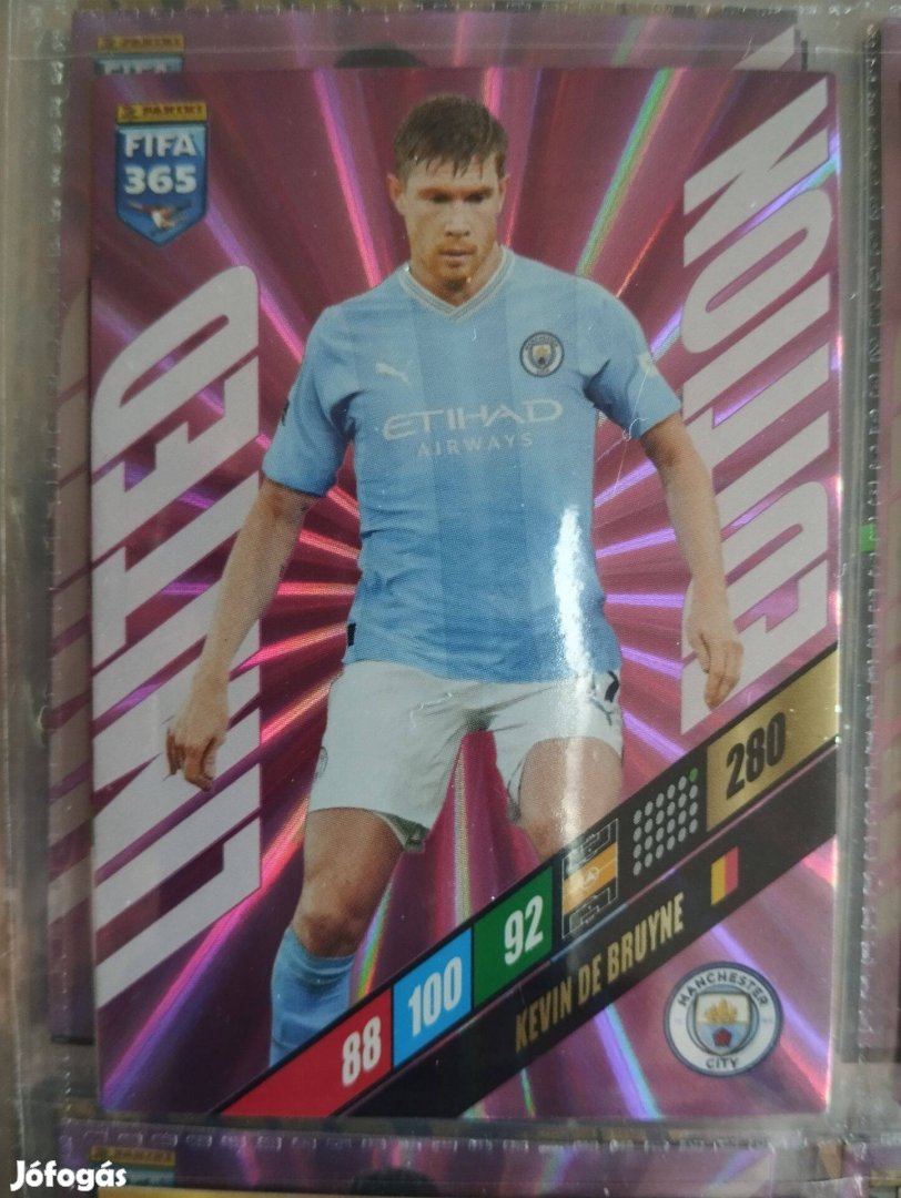 De Bruyne (Manchester City) FIFA 365 2024 Limited edition focis kártya