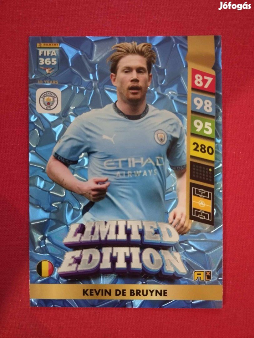 De Bruyne (Manchester City) FIFA 365 2025 Limited Edition focis kártya