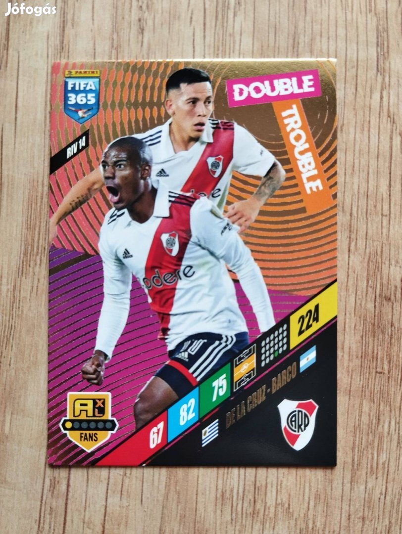 De la Cruz Barco River Plate FIFA 365 2024 Double Trouble focis kártya