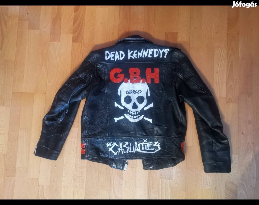 Dead Kennedys Gbh Casualties bőrdzseki 