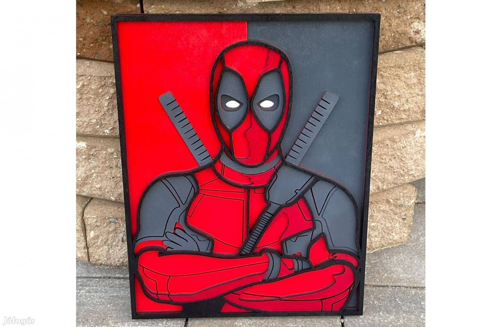 Deadpool 6 rétegű festett kép