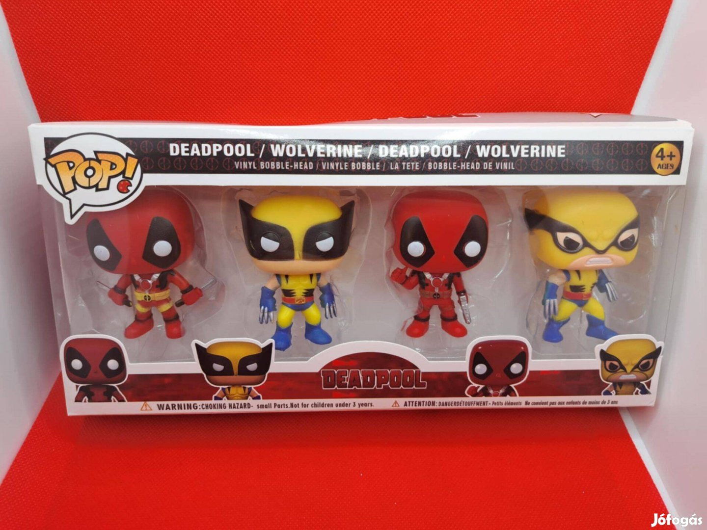 Deadpool/Wolverine bobble head figura/ 4 darabos