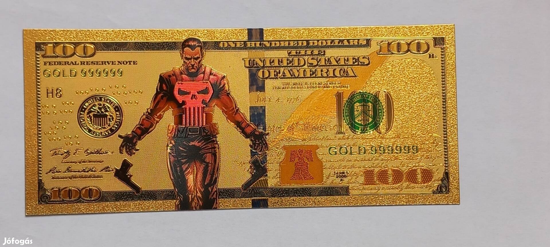 Deadpool - színes, aranyozott, plasztik, fantázia 100 dollár