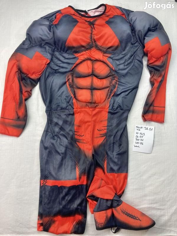 Deadpool jelmez, szuperhős jelmez, felnőtt jelmez DK51